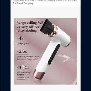 White and Rose Gold Hair Dryer